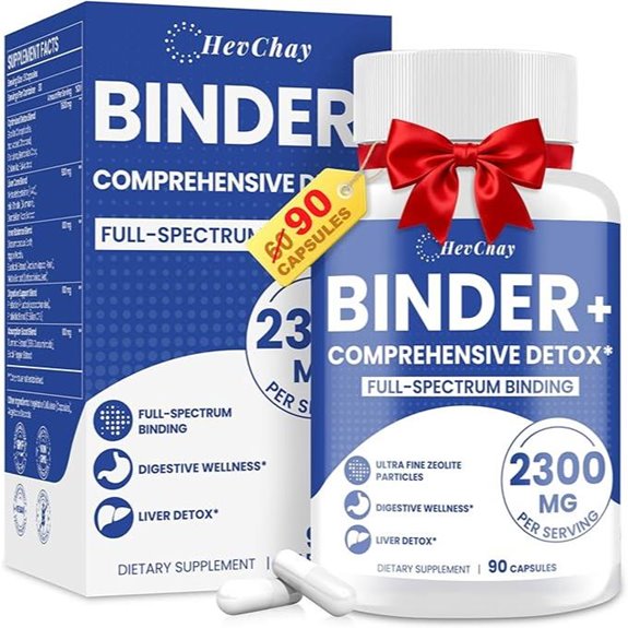 Detox Binder Supplement: Activated Charcoal Zeolite Bentonite (90)