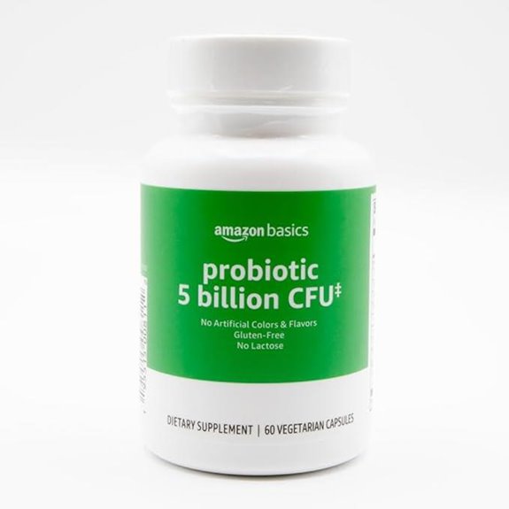 Amazon Basics Probiotic 5B CFU — Gluten-Free 60 Capsules