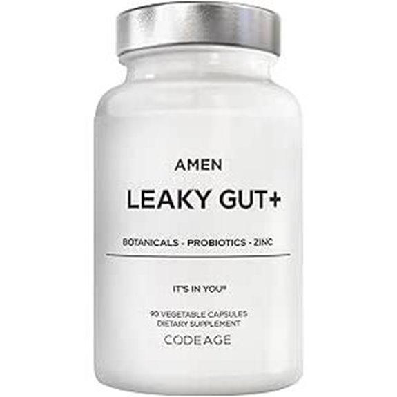Amen Leaky Gut Supplement with L-Glutamine Zinc Probiotics