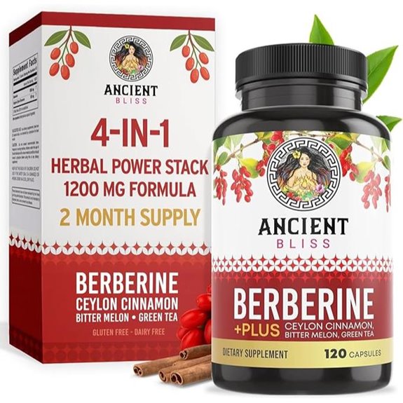 Ancient Bliss Berberine HCL 1200mg with Cinnamon