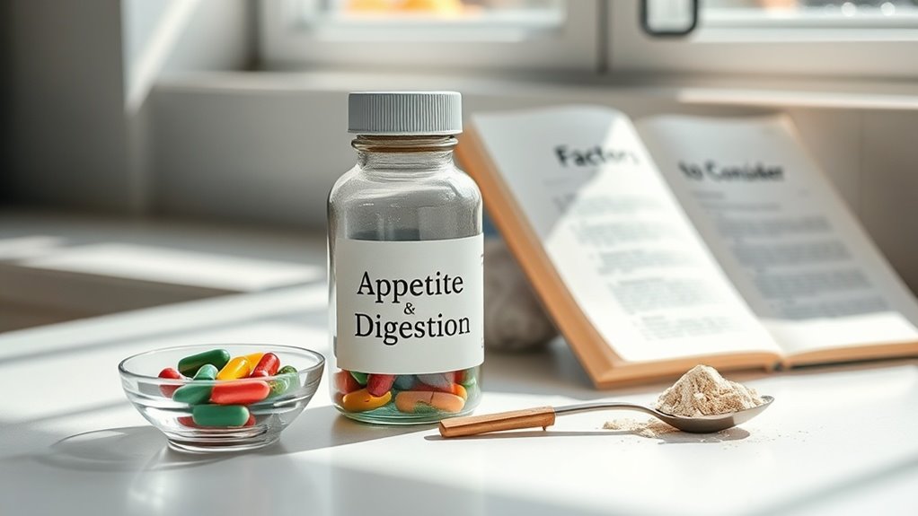 appetite digestion supplement considerations