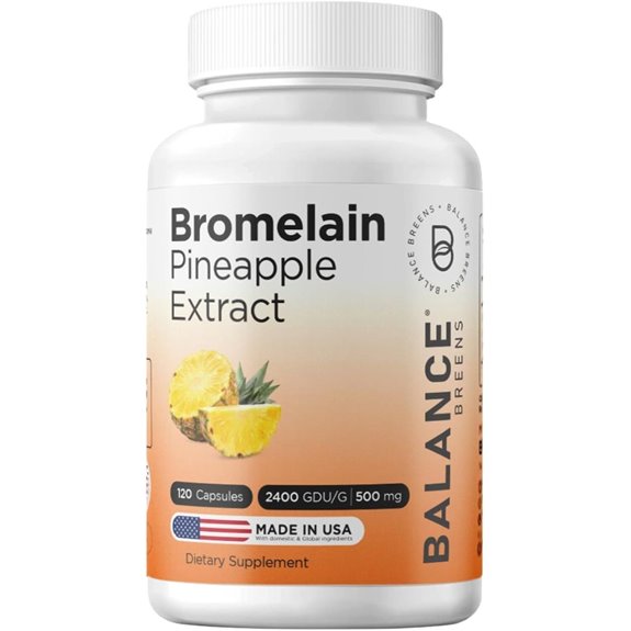 Balancebreens Bromelain 500mg Pineapple Extract Supplement (120 Caps)