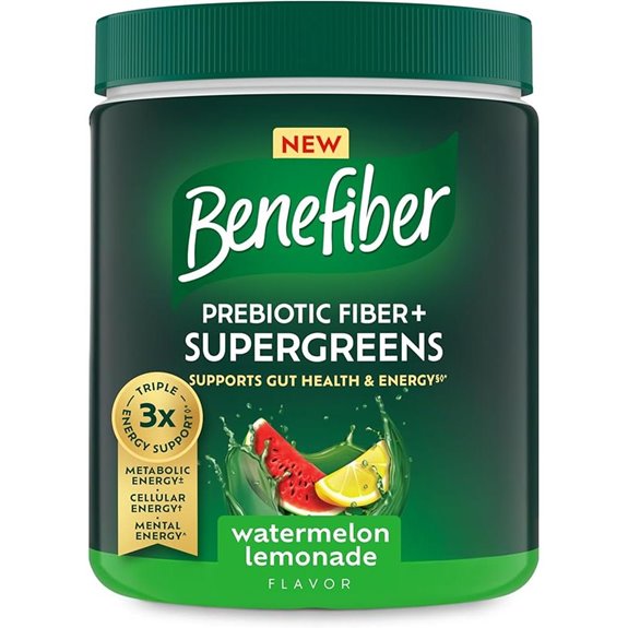 Benefiber Prebiotic Fiber + Supergreens (Watermelon Lemonade)
