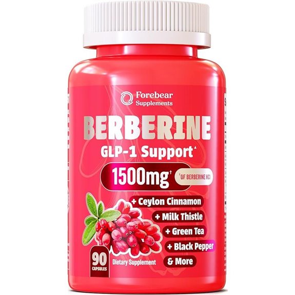 Berberine 1500mg Weight Loss Supplement - 90 Veggie Capsules