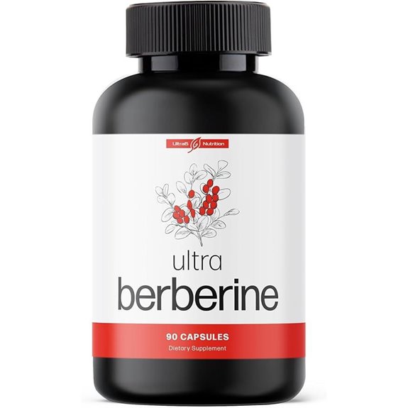 Berberine Supplement Capsules 600mg Metabolism & Vitality Boost
