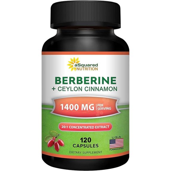 Berberine with Cinnamon Max Strength Supplement (1200mg)