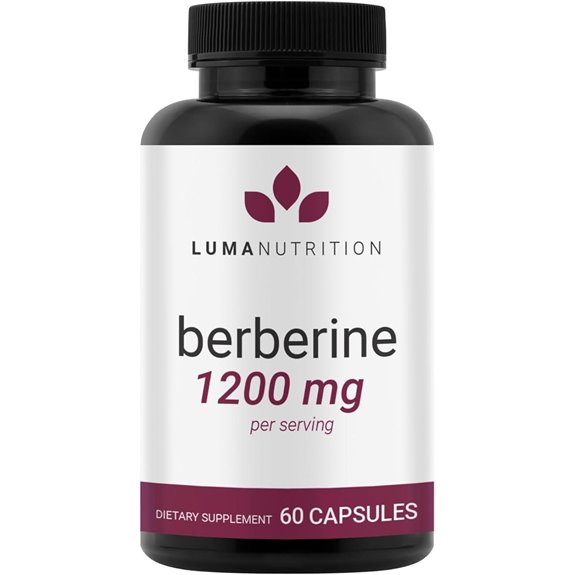 Berberine HCl 1200mg by Luma Nutrition (60 capsules)