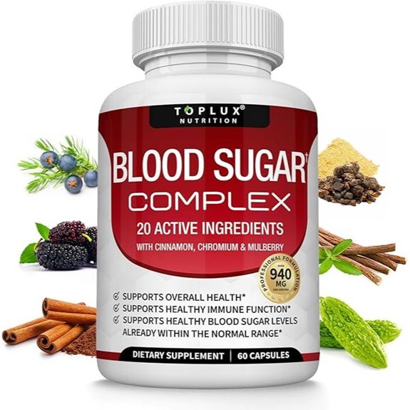 Blood Sugar Complex Supplement for Healthy Levels (60 capsules)