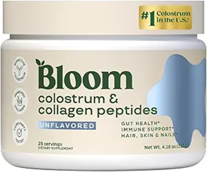 Bloom Colostrum Powder with B-12 for Gut & Immunity