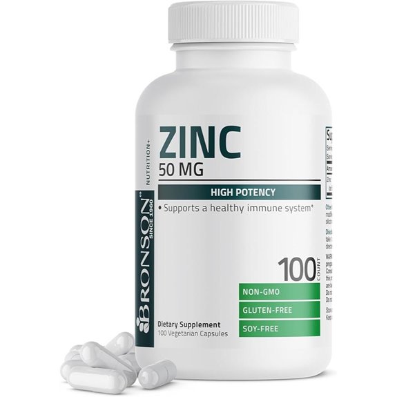 Bronson Zinc 50mg Immune Support & Antioxidant