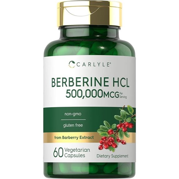 Carlyle Berberine HCL Supplement (500,000mcg)