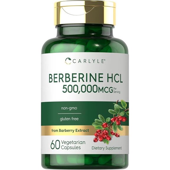 Carlyle Berberine HCL Supplement (500,000mcg)
