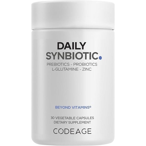Codeage Daily Synbiotic Probiotic Supplement (30 Capsules)