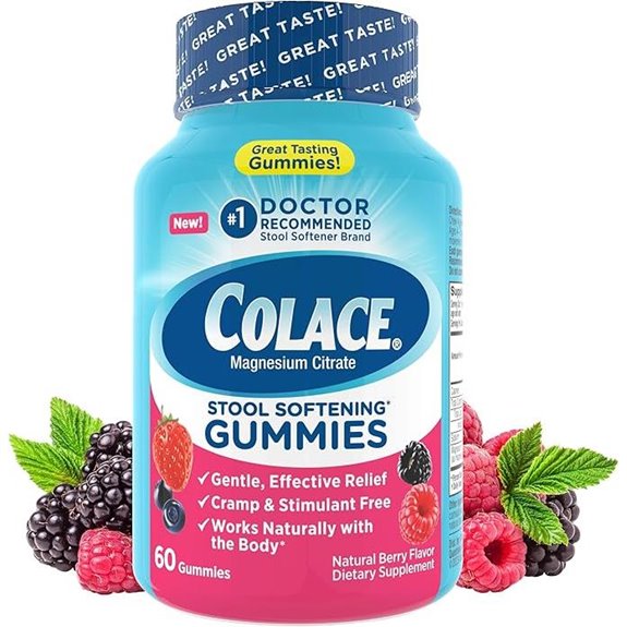 Colace Stool Softener Gummies – Berry 60ct