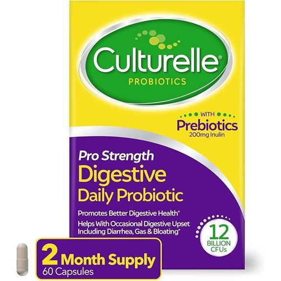 Culturelle Pro Strength Probiotics 60 Count with Prebiotics