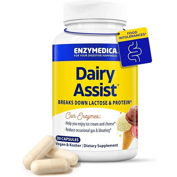 Enzymedica DairyAssist: Dairy Digestive Enzymes 30 Caps