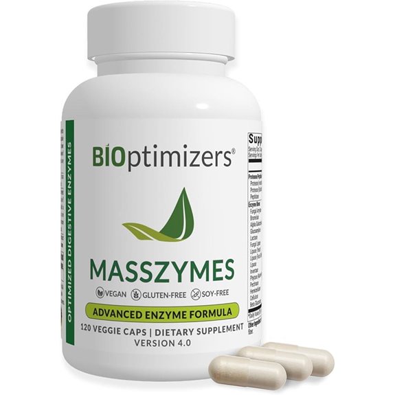 BIOptimizers MassZymes Digestive Enzymes for Gut Health