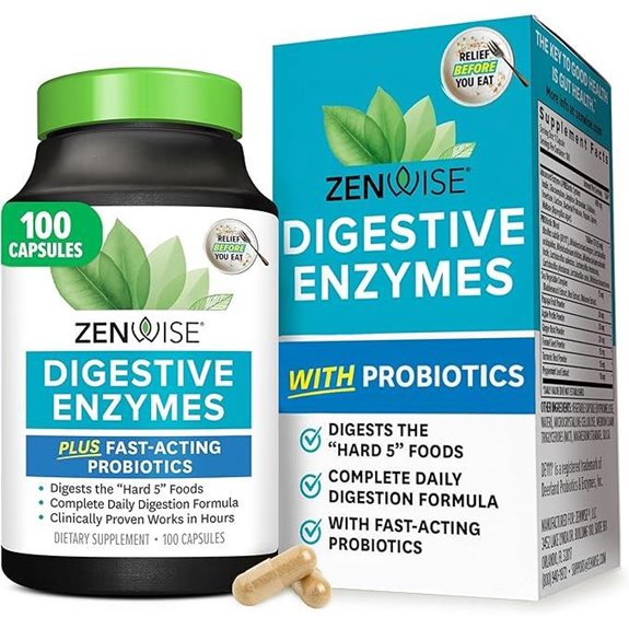 Digestive Enzymes with Probiotics for Gut Health (100)