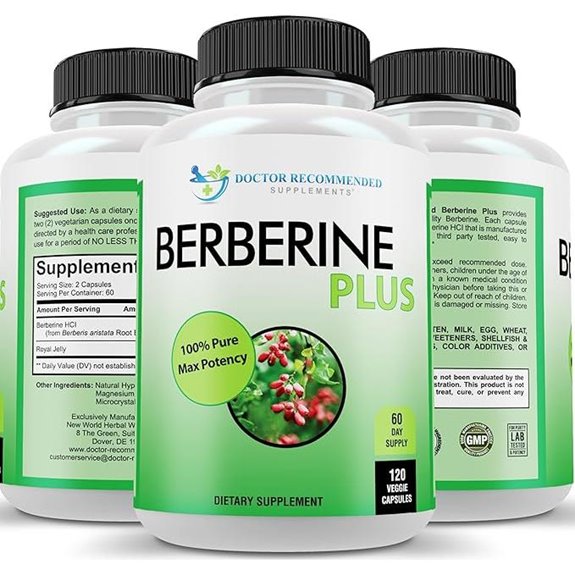 Doctor Recommended Berberine Plus 1200mg (120 Veggie Capsules)