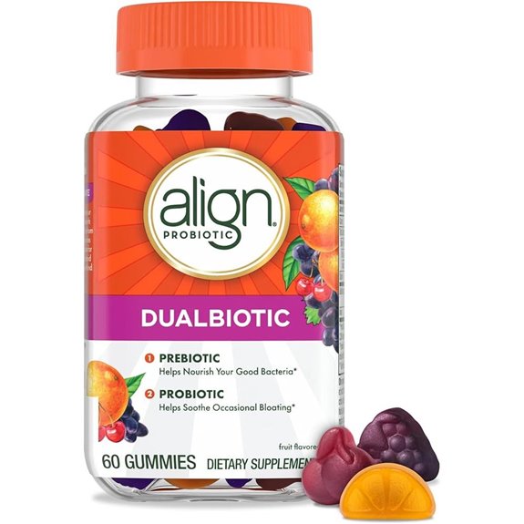 Align Dualbiotic Probiotics & Prebiotics Gummies for Digestive Health