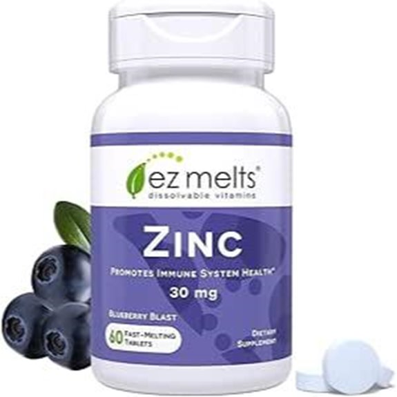 EZ Melts Zinc: Immune Digestive & Skin Support (60)