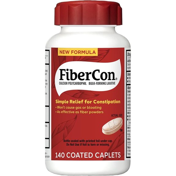 FiberCon Insoluble Fiber Caplets for Bowel Health