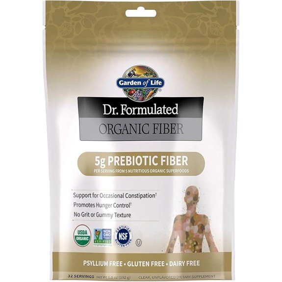 Garden of Life Organic Fiber Supplement Powder Unflavored