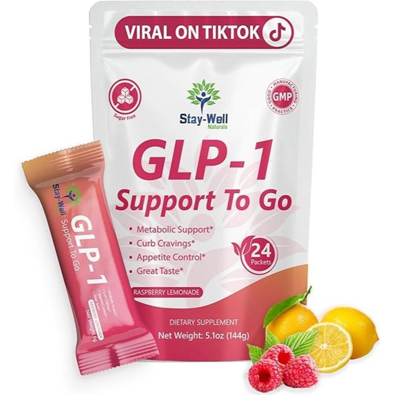 GLP-1 Booster Drink Mix with Yerba Mate Raspberry Lemonade