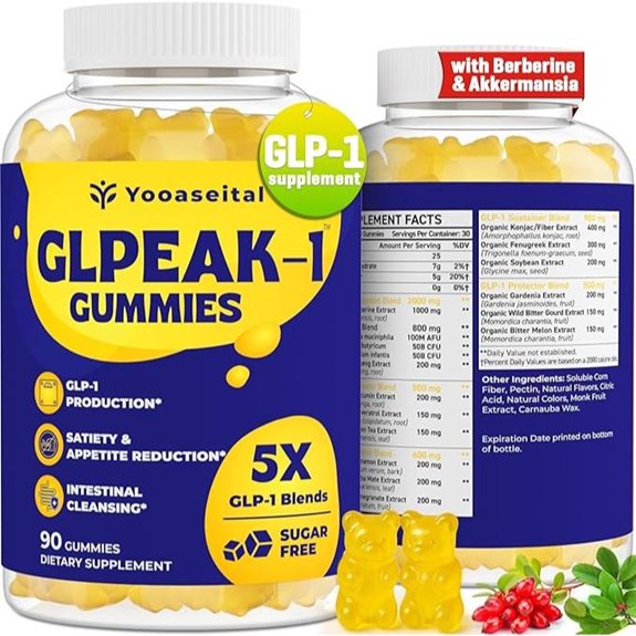 GLP-1 Gummies with Berberine & Probiotic (90)
