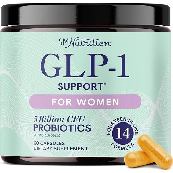 GLP-1 Support for Women: Probiotic Digestive Health 60 Ct