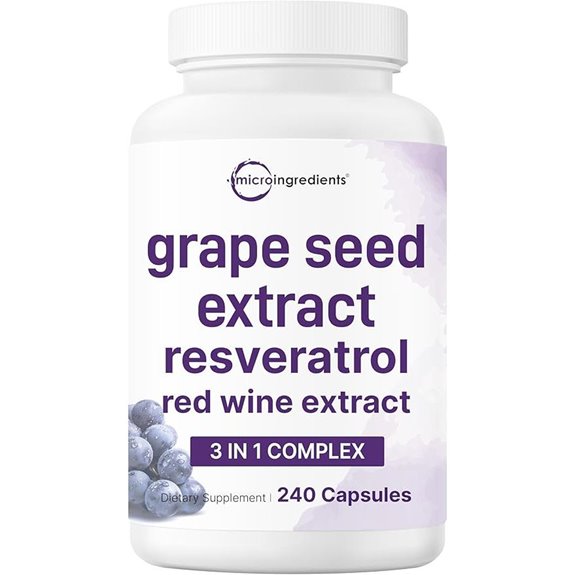Grape Seed Extract 240 Capsules with Polyphenols