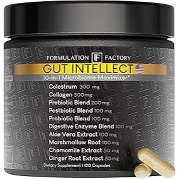 Gut Intellect 10-in-1 Microbiome Supplement with Digestive Enzymes
