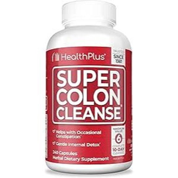 Health Plus Colon Cleanse: 60 Days Digestive Support Capsules