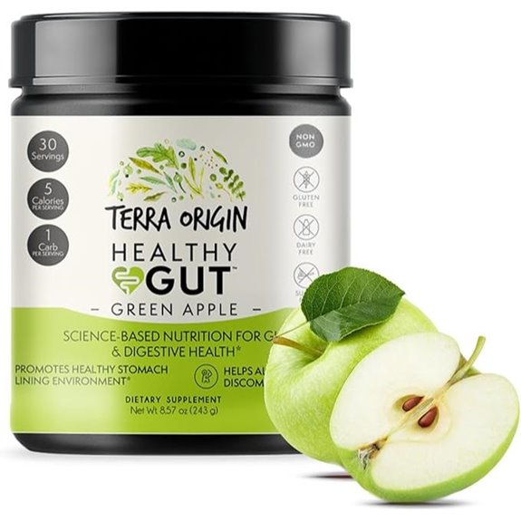 Healthy Gut Green Apple Supplement with L-Glutamine and Zinc