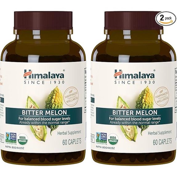 Himalaya Bitter Melon: Organic Glucose Support (60 Caplets 2Pack)