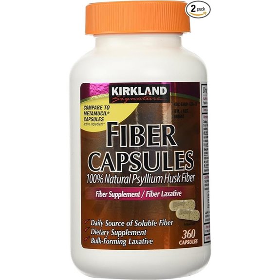 Kirkland Signature Kirkland Fiber Capsules 2 Pack (360 Capsules Each)