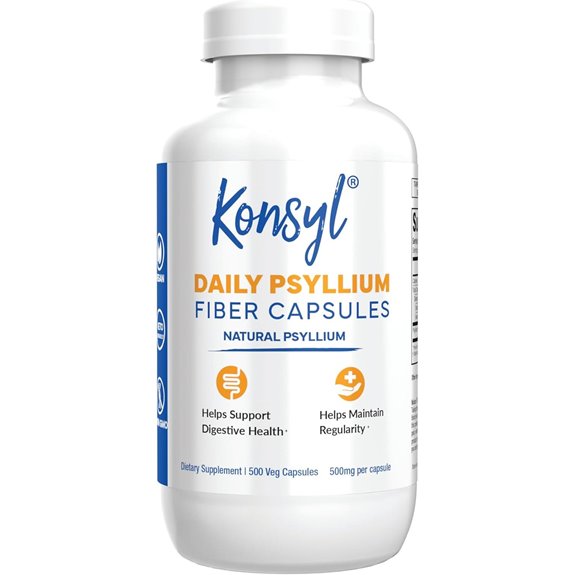 Konsyl Psyllium Fiber Capsules 500 Count