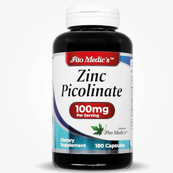 LAB Zinc Picolinate 100mg Immune Support 180 Capsules
