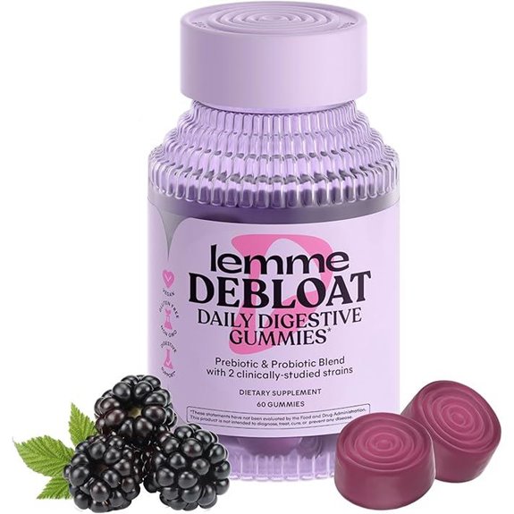 Lemme Debloat Digestive Gummies with Probiotics (60)