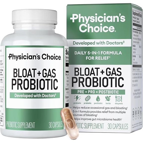 Physician's Choice Gas Probiotic 30ct Digestive Support