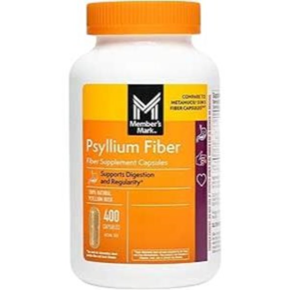 Members Mark Psyllium Husk Fiber Capsules Digestive Health (400)