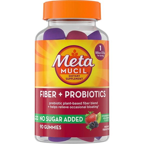 Metamucil Probiotic Fiber Gummies for Bloat Relief