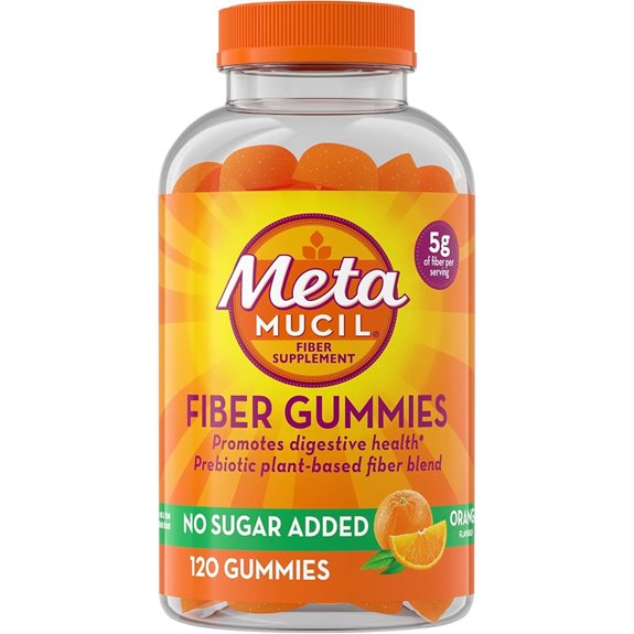 Metamucil Fiber Gummies for Adults No Sugar
