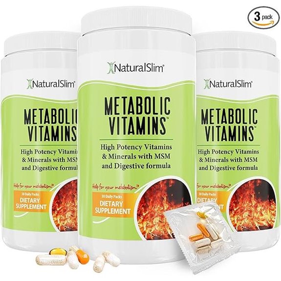 NaturalSlim Metabolic Vitamins: Multivitamins Minerals & Digestive Formula (3-Pack)