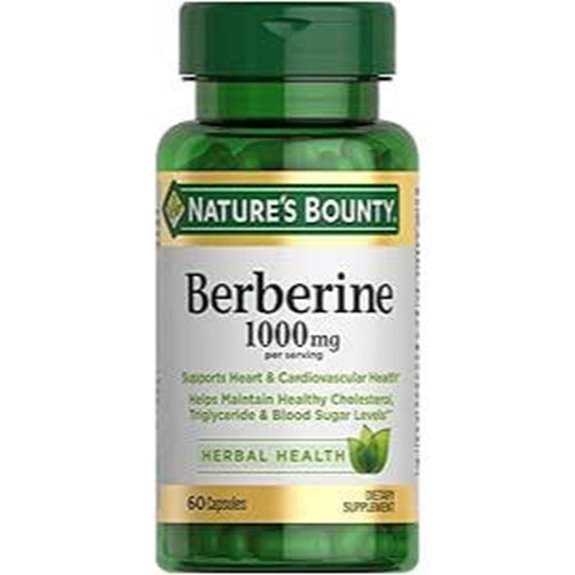 Nature’s Bounty Berberine 1000mg Capsules 60 Count