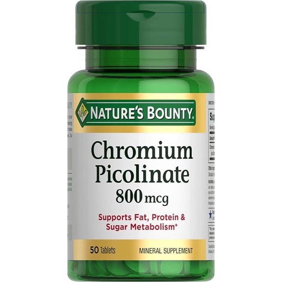 Nature’s Bounty Chromium Picolinate 800 mcg 50 Tablets
