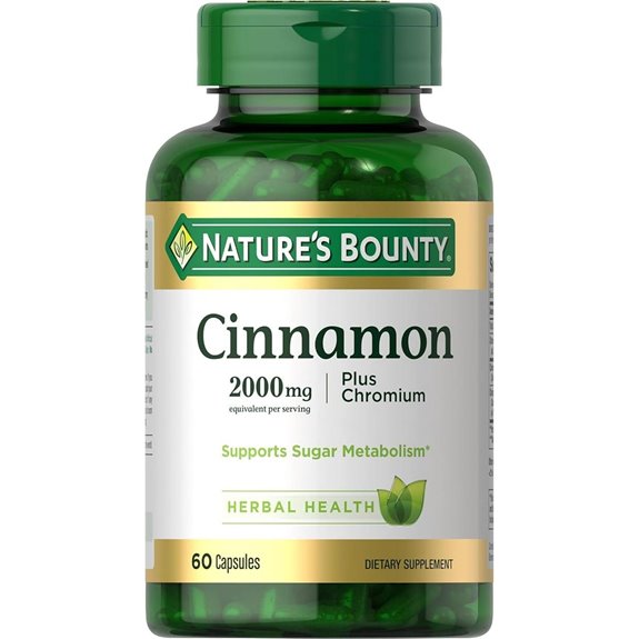 Nature’s Bounty Cinnamon 2000mg Plus Chromium Supplement