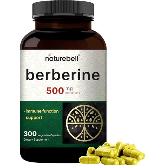 NatureBell Berberine 500mg Veggie Capsules (300)