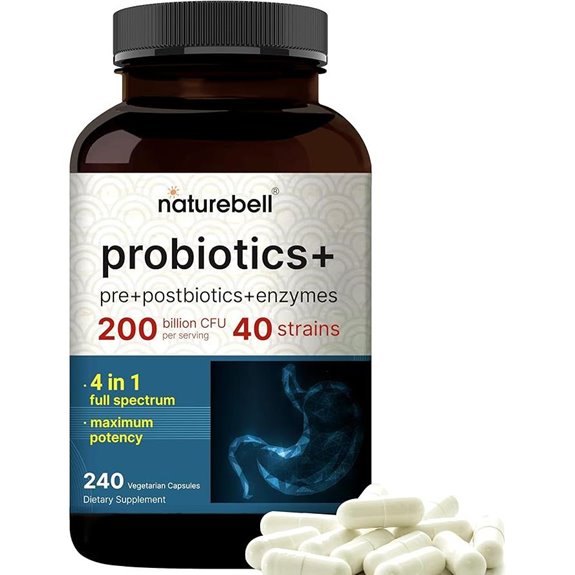 NatureBell Probiotic 200B CFU – 240 Veggie Capsules