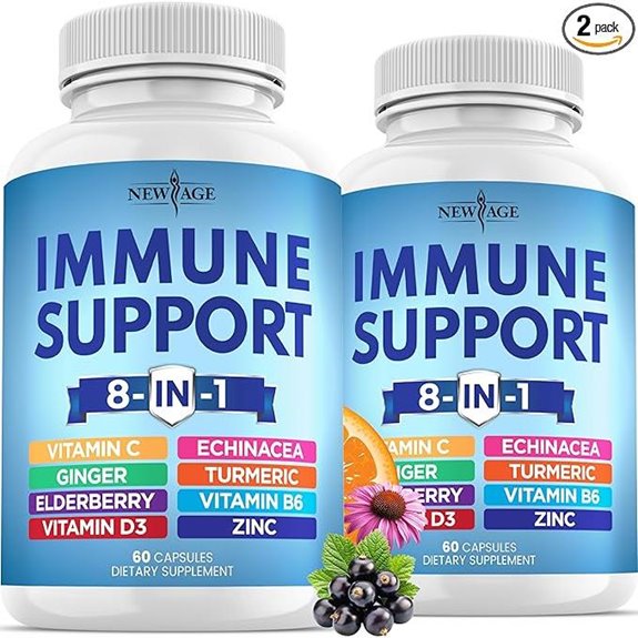 NEW AGE 8-in-1 Immune Support Supplement (Pack of 2)